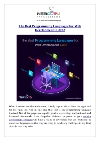 the best programming languages