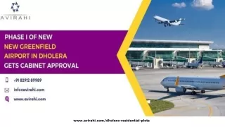 Phase I Of New Greenfield Airport in Dholera Gets Cabinet Approval