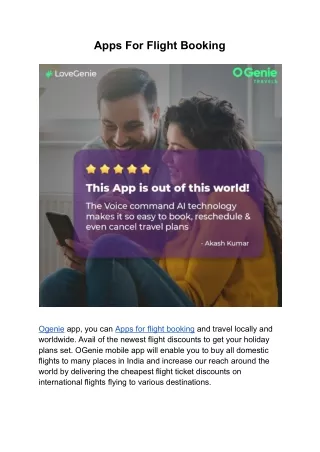 apps for flight booking