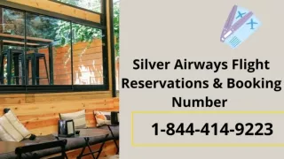 1-844-414-9223 Silver Airways Flight Reservations & Booking Number