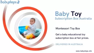 Get the best Baby Toy Subscription Box in Australia.