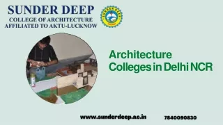 architecture colleges in delhi ncr