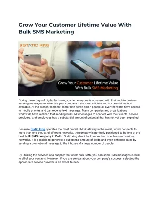 Bulk SMS Company in Delhi