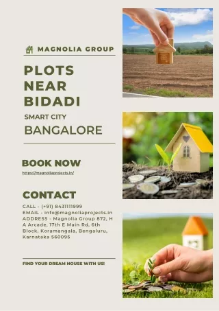 Plots Near Bidadi Smart City Bangalore  MAGNOLIA GROUP