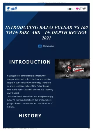 Bajaj Pulsar NS 160 Twin Disc ABS – In-depth Review 2022