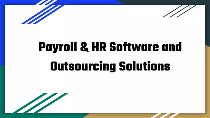 payroll hr software and outsourcing solutions