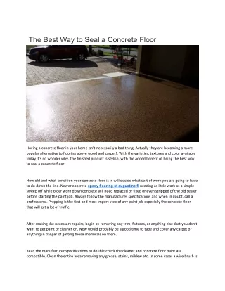 epoxy flooring st augustine fl