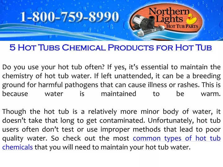 5 hot tubs chemical products for hot tub