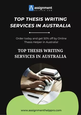 Top Thesis Writing Services in Australia