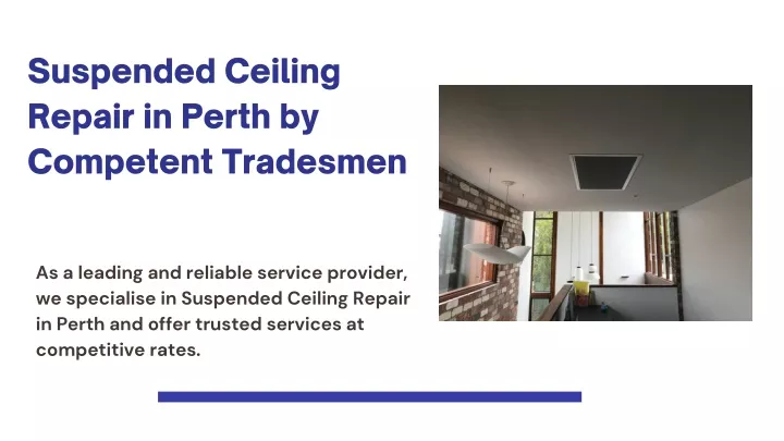 suspended ceiling repair in perth by competent