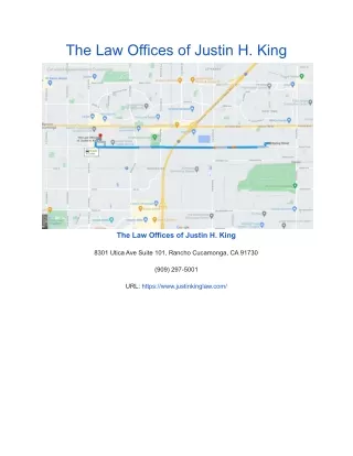 the law offices of justin h king