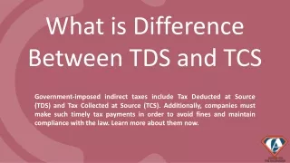 What is the Difference Between TDS and TCS? Detailed Explanation