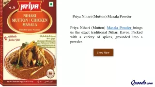 priya nihari mutton masala powder