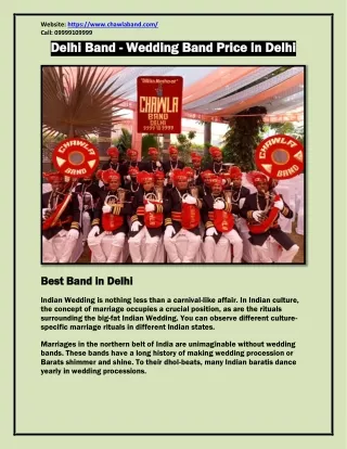 Delhi Band - Wedding Band Price in Delhi