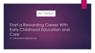 Start a Rewarding Career With Early Childhood Education