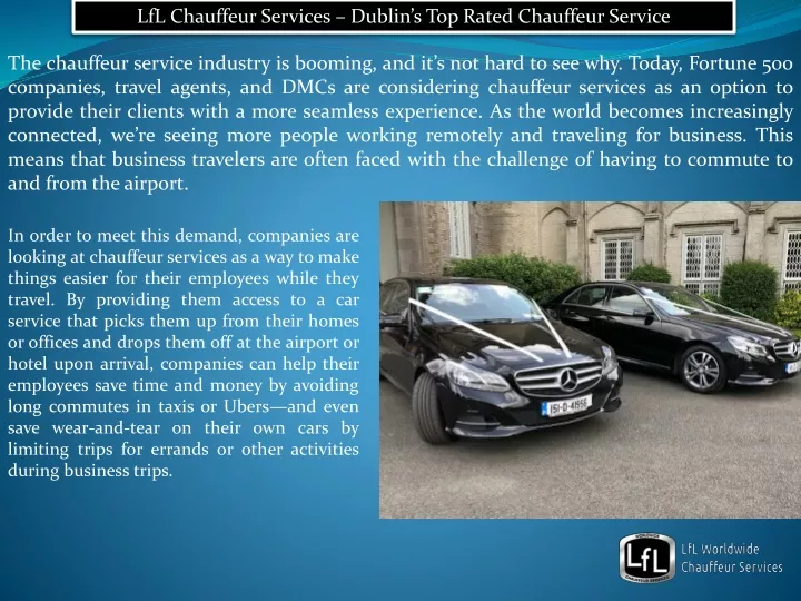 lfl chauffeur services dublin s top rated