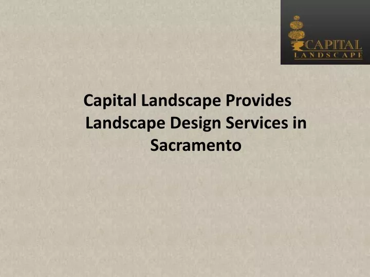 capital landscape provides landscape design