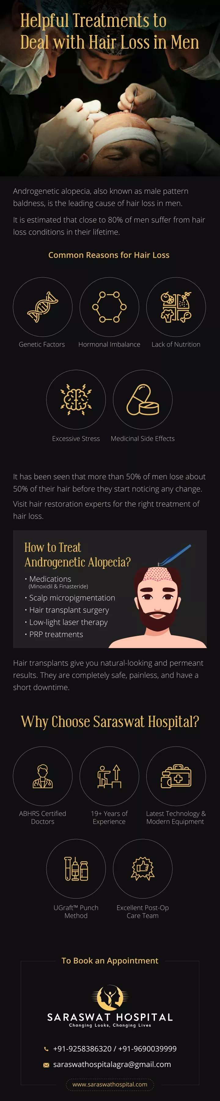 helpful treatments to deal with hair loss in men