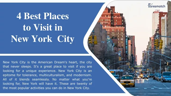 4 best places to visit in new york city