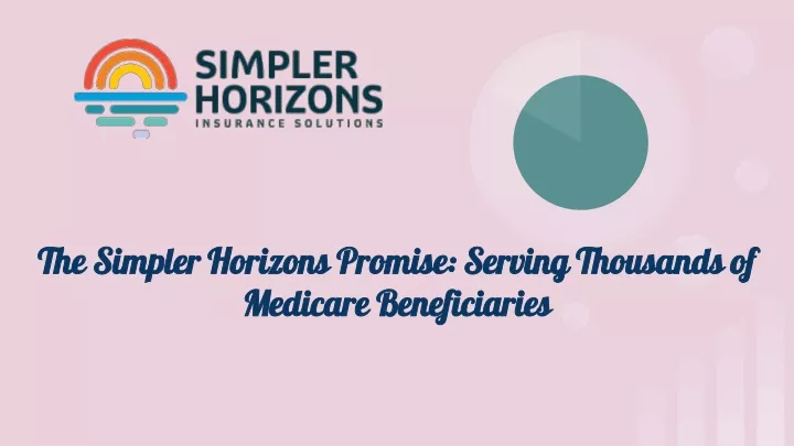 the simpler horizons promise serving thousands of medicare beneficiaries