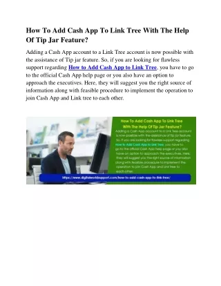 how to add cash app to link tree with the help