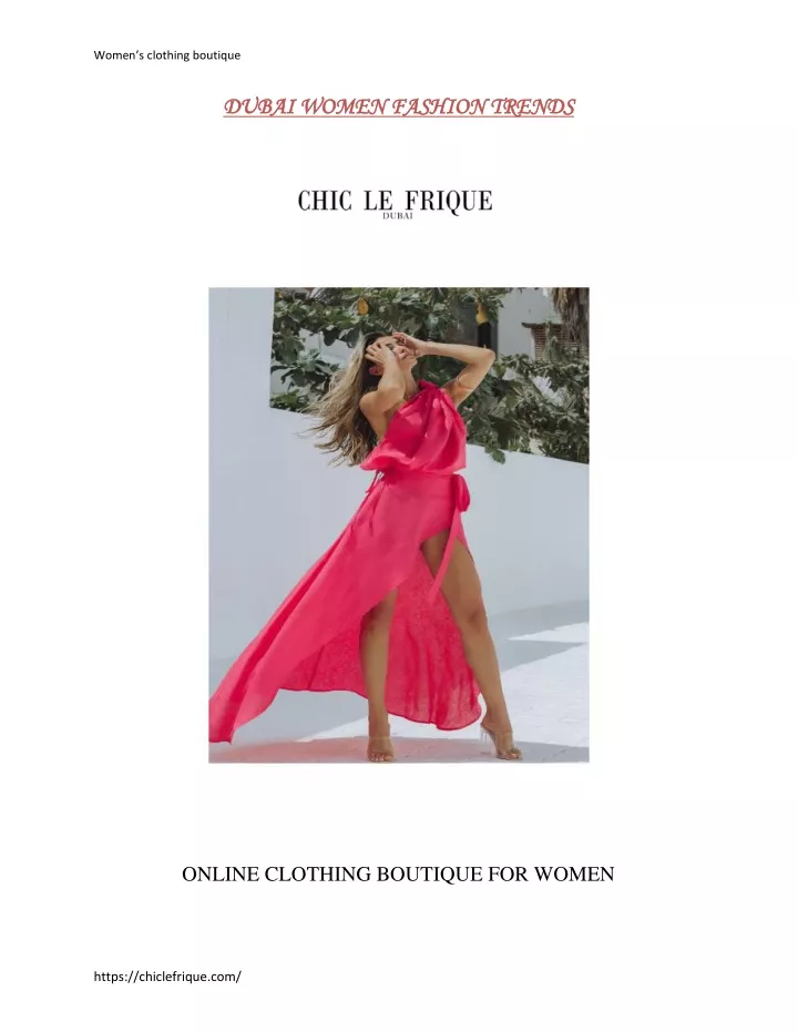 women s clothing boutique