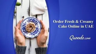 Order Fresh & Creamy Cake Online in UAE
