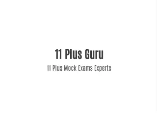 11 Plus Guru- Mock Exams Experts