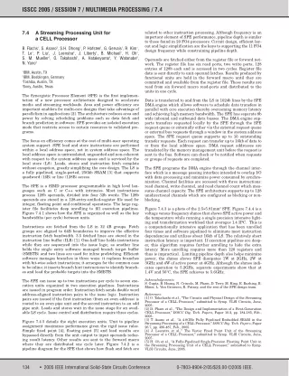 isscc 2005 session 7 multimedia processing 7 4