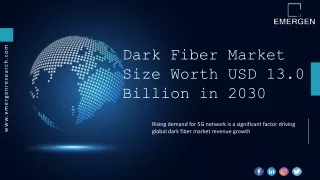 Dark Fiber Market Technology, Growth, Forecast 2030