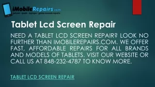 tablet lcd screen repair