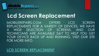lcd screen replacement