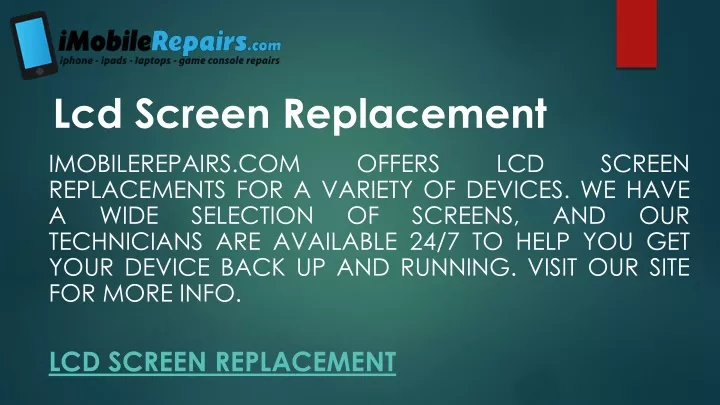 lcd screen replacement