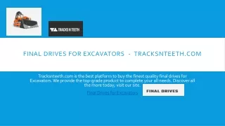 final drives for excavators tracksnteeth com