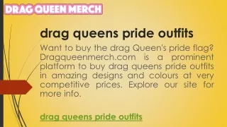 Drag Queens Pride Outfits | Dragqueenmerch.com