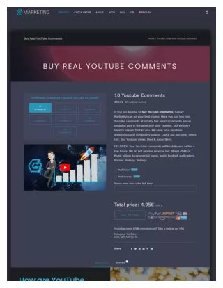 Buy Youtube Comments