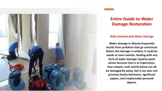 Entire Guide to Water Damage Restoration