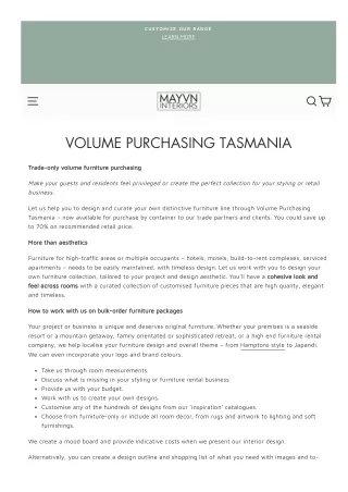 Place Bulk Order Of Custom Design Furniture in Tasmania