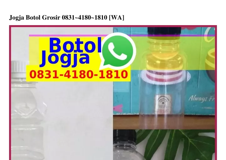jogja botol grosir 0831 4180 1810 wa