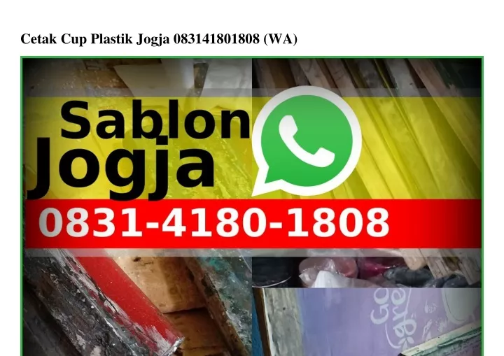 cetak cup plastik jogja 083141801808 wa