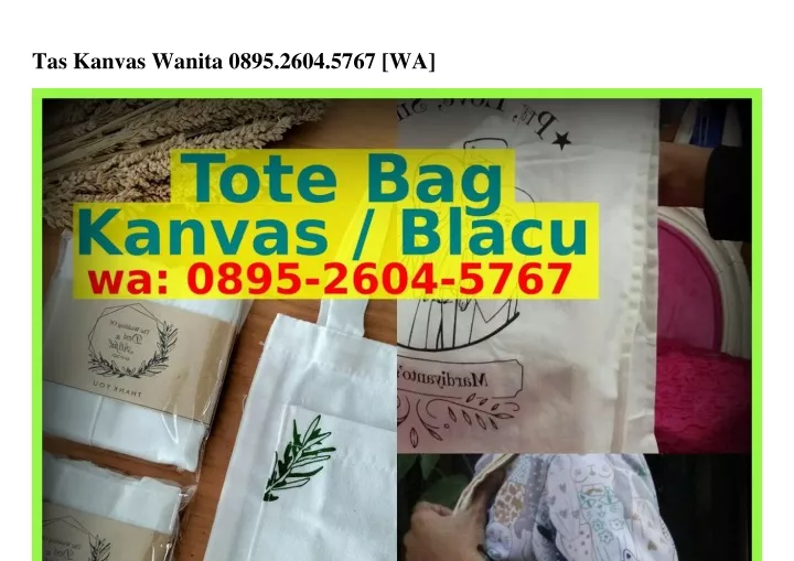 tas kanvas wanita 0895 2604 5767 wa