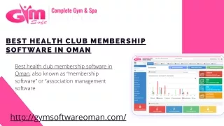 Best health club membership software in Oman