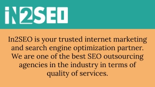 Outsource SEO Services - In2seo
