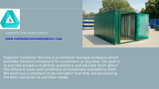 20-Foot Shipping Container — A Popular Utilitarian Transport and Storage