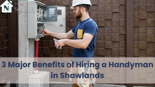 3 Major Benefits of Hiring a Handyman in Shawlands