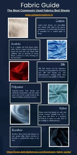 Fabric Guide: The Most Commonly Used Fabrics Bed Sheets