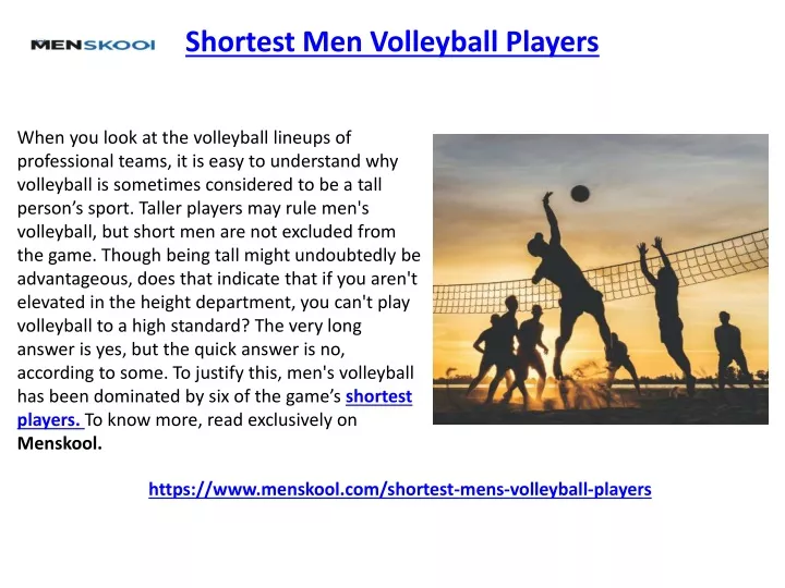 shortest men volleyball players