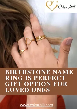 Birthstone Name Ring is Perfect Gift Option For Loved Ones