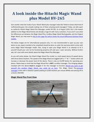 a look inside the hitachi magic wand plus model