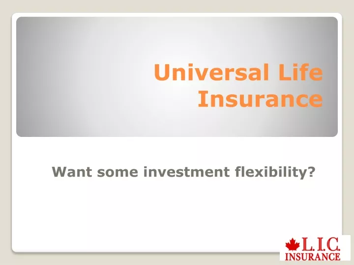 universal life insurance